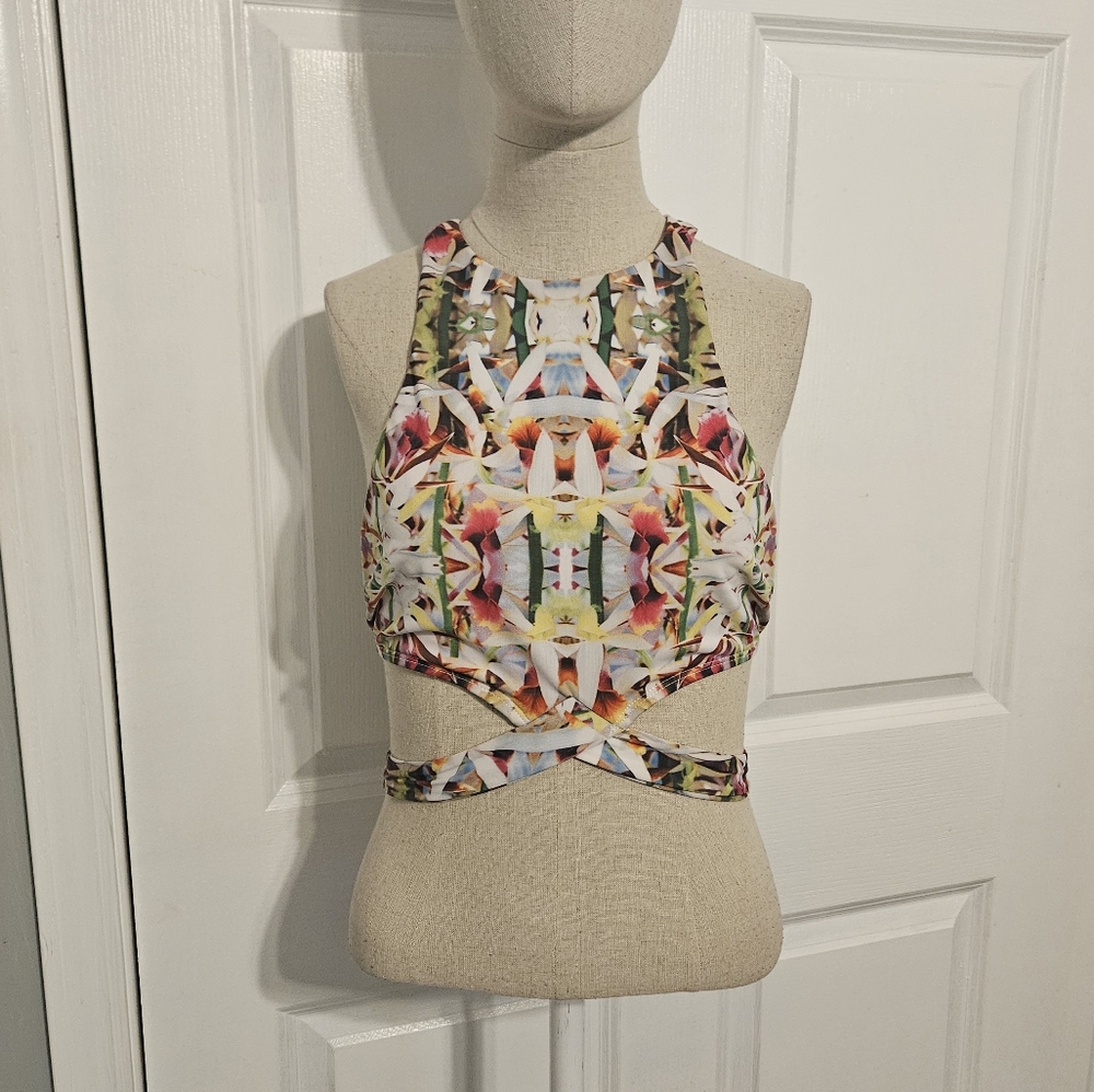 6 Shore Road Multicolor Patterned Bikini Top